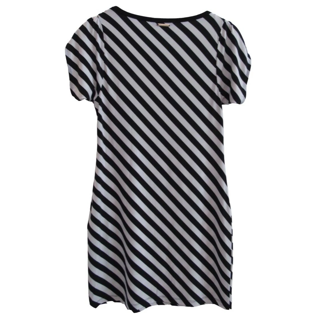 Abito Michael Kors MK bianco e nero manica a tulipani taglia P