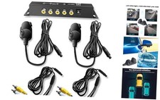 Side View Cameras Set Backup Cameras Kit with Mini 4 Channel Video
