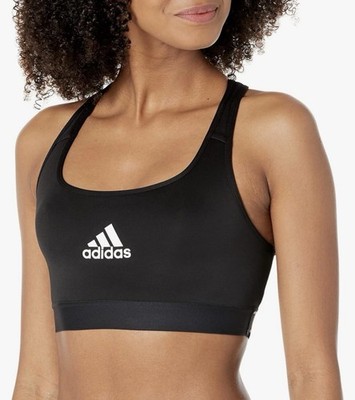 adidas Women's Powerreact Training Medium Support Bra, Black/White, X-Large A-C