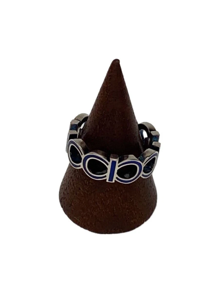 Anello Gucci logo SV925 misura 20 blu uomo