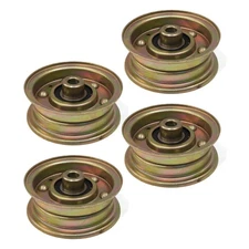 (Pack of 4) Flat Idler Pulleys for Cub Cadet & MTD 756-0981B, 7560981B Lawnmower