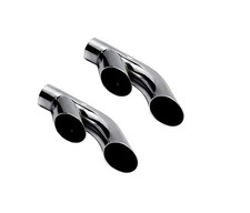 Jones Exhaust Tip Stainless Trans Am Style Round Resonated Angle Cut Weld-on 2pk Jones Exhaust Tip Stainless Trans Am Style Round Resonated Angle Cut Weld-on 2pk