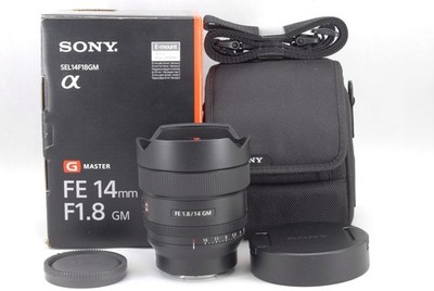 Sony FE 14mm F/1.8 GM Lens SEL14F18GM  Full Frame For E mount with Box
