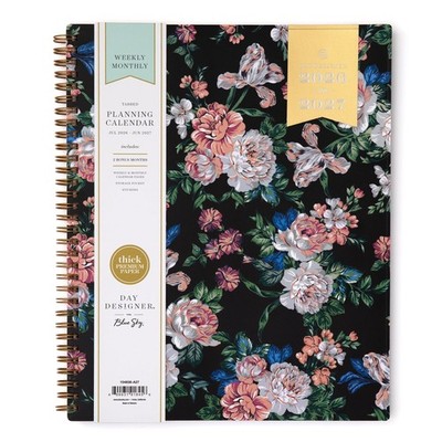Blue Sky Day Designer 2026-2027 Weekly and 8.5'' x 11'', Rose Garden- 2026/2027