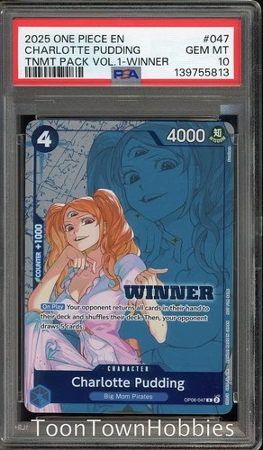 PSA 10 One Piece - Charlotte Pudding OP06-047 - Winner 2025 Vol 1 English