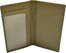 Leatherboss Genuine Leather Basic Checkbook Cover Holder, Green