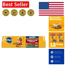 Choice Cuts in Gravy Wet Dog Food - Beef & Country Stew, 12 Cans, 13.2 oz Each