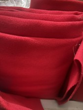 Red Wool Cashmere Feel Melton Width 150cm P/m