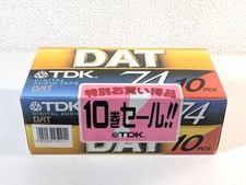 TDK DA-R74S DAT nastri audiocassette digitali 74min confezione da 10 nuovi scatola sigillata