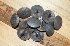10-Hammered Top CLAVOS,1-1/2 Inch Hand Forged Nails,Western Decor,Wood Accent