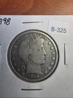 1898-P Barber Half Dollar silver