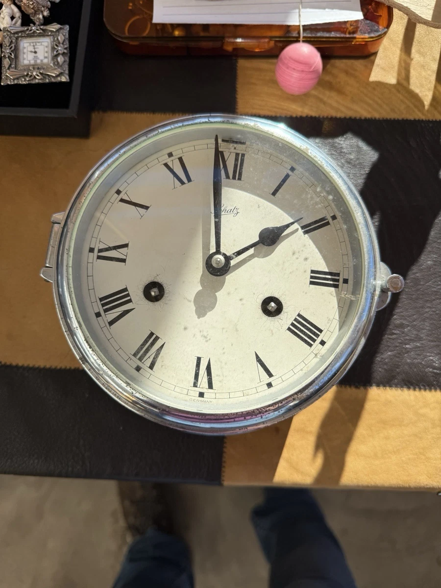 Germany Schatz Ship's Bell Clock Antique Maritime Clocks for sale