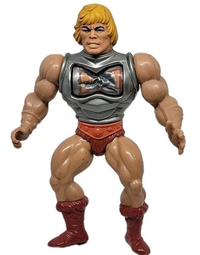 Vintage Mattel MOTU HE-MAN Battle Armor Soft Head Action Figure 1983