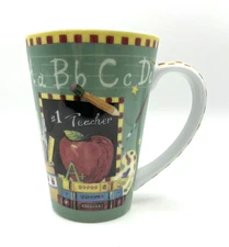 Lissom Design Porcelain Mug 12oz, # One Teacher Coffee Tea Mug