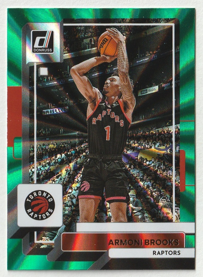 2022-23 Donruss Holo Green Laser #27 Armoni Brooks