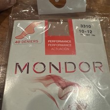 1 Pair Mondor 3310 Skate Evolution Tights 40 Deniers Light Tan Girls 10-12 New