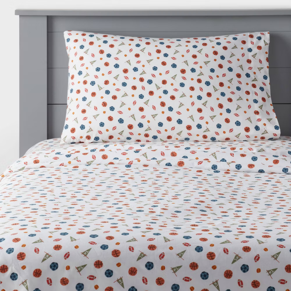 Full Boy Sport Kids Cotton Sheet Set - Pillowfort 3090₽