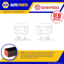 Brake Pads Set fits AUDI Q5 FY, FYT 3.0D Front 2017 on Brembo 80A698151B Quality