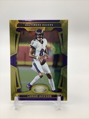 2025 Panini Certified LAMAR JACKSON Mirror Gold FOTL 7/10
