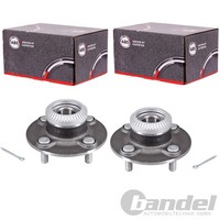 2X A.B.S. RADLAGER-SATZ Mit ABS-RING Hinten Passend FüR Nissan Micra