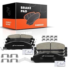 Front And Rear Ceramic Brake Pads Set Compatible With Toyota Models - Venza