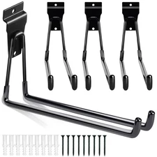 11 Inch Slatwall Hooks - 4 Pack Large Heavy Duty Garage Slatwall Accessories ...