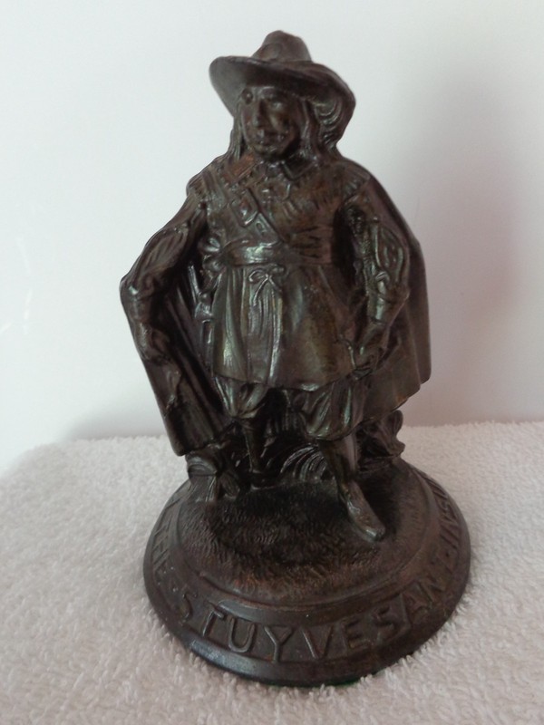 The Stuyvesant Insurance Co New York Figural Peter Stuyvesant Paperweight Early