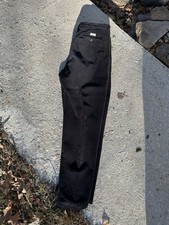 Vintage Polo Ralph Lauren Mens 36x32 Black Pleated Corduroy Andrew Pants