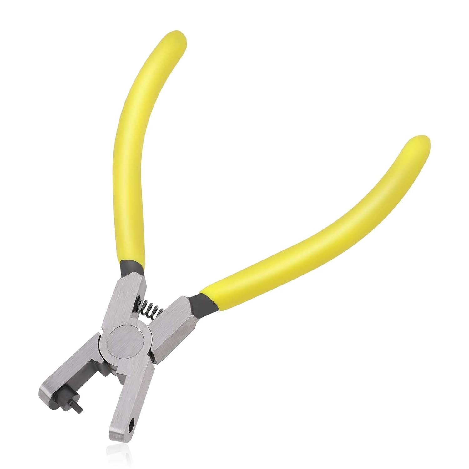 Watch Band Leather Hole Punch Plier Universal 2.0mm Shoe Strap Yellow 