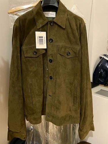BNWT Officine Générale Men’s Green Suede Liam Jacket - M - product listing photo