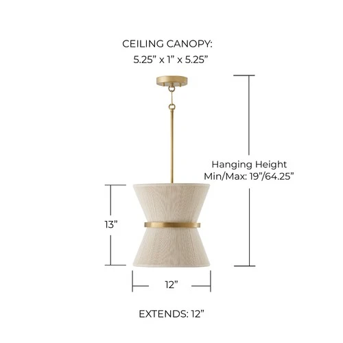 Capital Lighting 341211 Cecilia 12"W Pendant - Picture 2 of 12