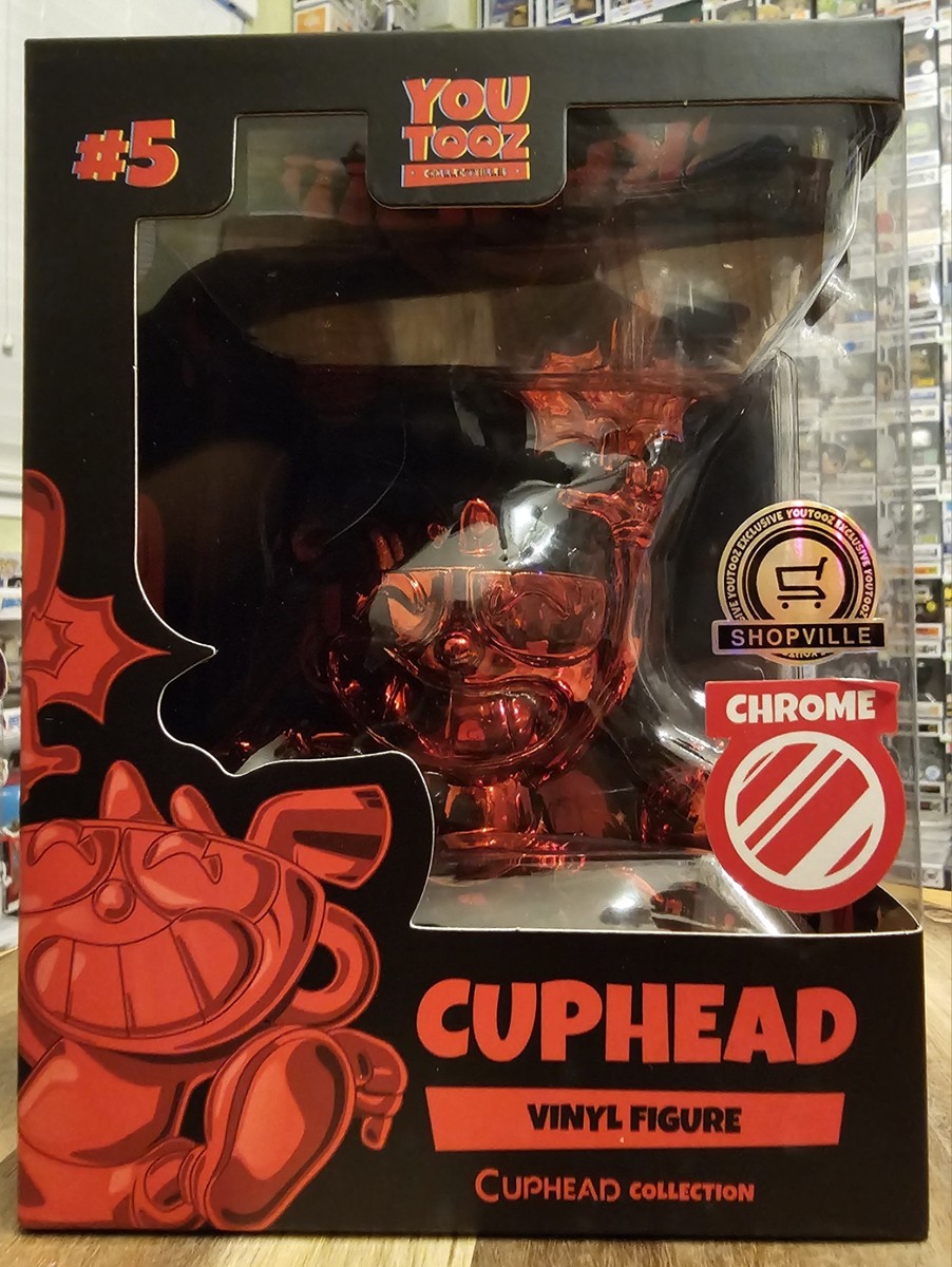 Youtooz Collectibles Cuphead Red Chrome #5 Shopville Exclusive