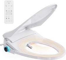 Electric Bidet Toilet Seat Elongated,Heated Smart Bidet Toilet Seat Instant Warm