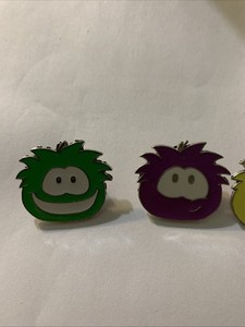 Disney Trading Pin Club Penguin Puffles Set of 4