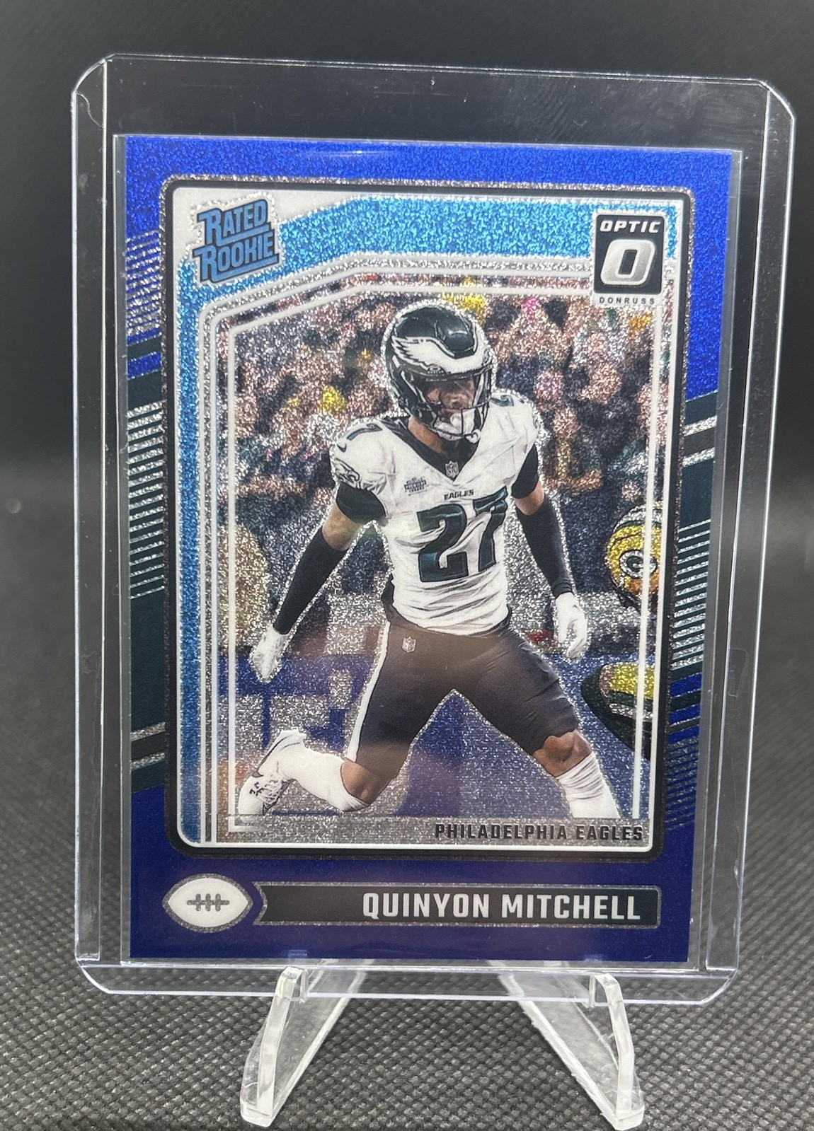 2024 Panini Donruss Optic - Rated Rookie Quinyon Mitchell #282 Blue Glitter SP