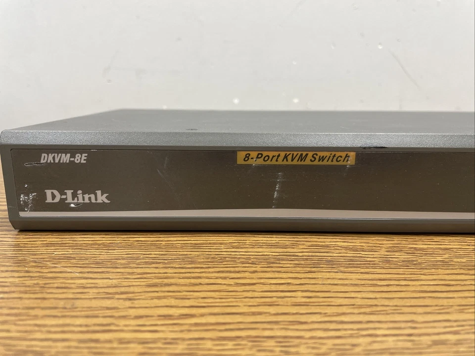 D-Link DKVM (DKVM8E) 8-Ports External KVM Switch, Power Tested - Image 3 of 4
