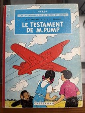 JO ZETTE ET JOCKO, HERGE "LE TESTAMENT DE M. PUMP" 1er EPISODE.  1963