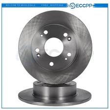 2 Rear Brake Rotors For Honda Accord 2.4L 3.0L 2003 2004 2005 2006 2007