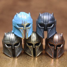 Warrior Helmet Bead DIY Lanyard Paracord Beads Knife Bracelet EDC Solid Copper