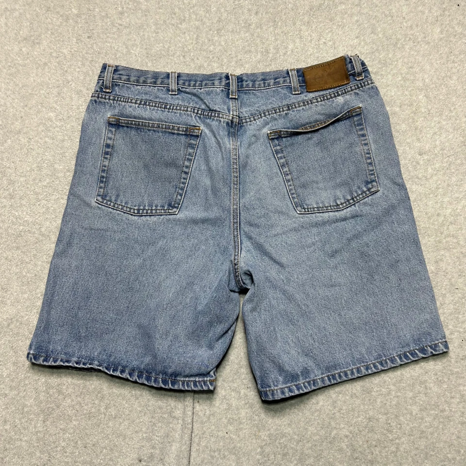 Vintage Calvin Klein Jean Shorts Mens 38 Stone Wash 100% Cotton Denim Jorts - Image 2 of 4