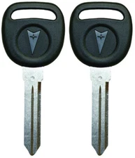 2 Pack - New OEM Pontiac Logo Key Blanks For 1999-2006 Grand AM 597798 02852065