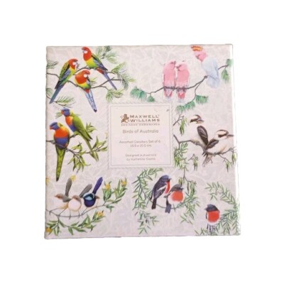 Maxwell & Williams Birds of Australia Eric Shepherd Coaster Set