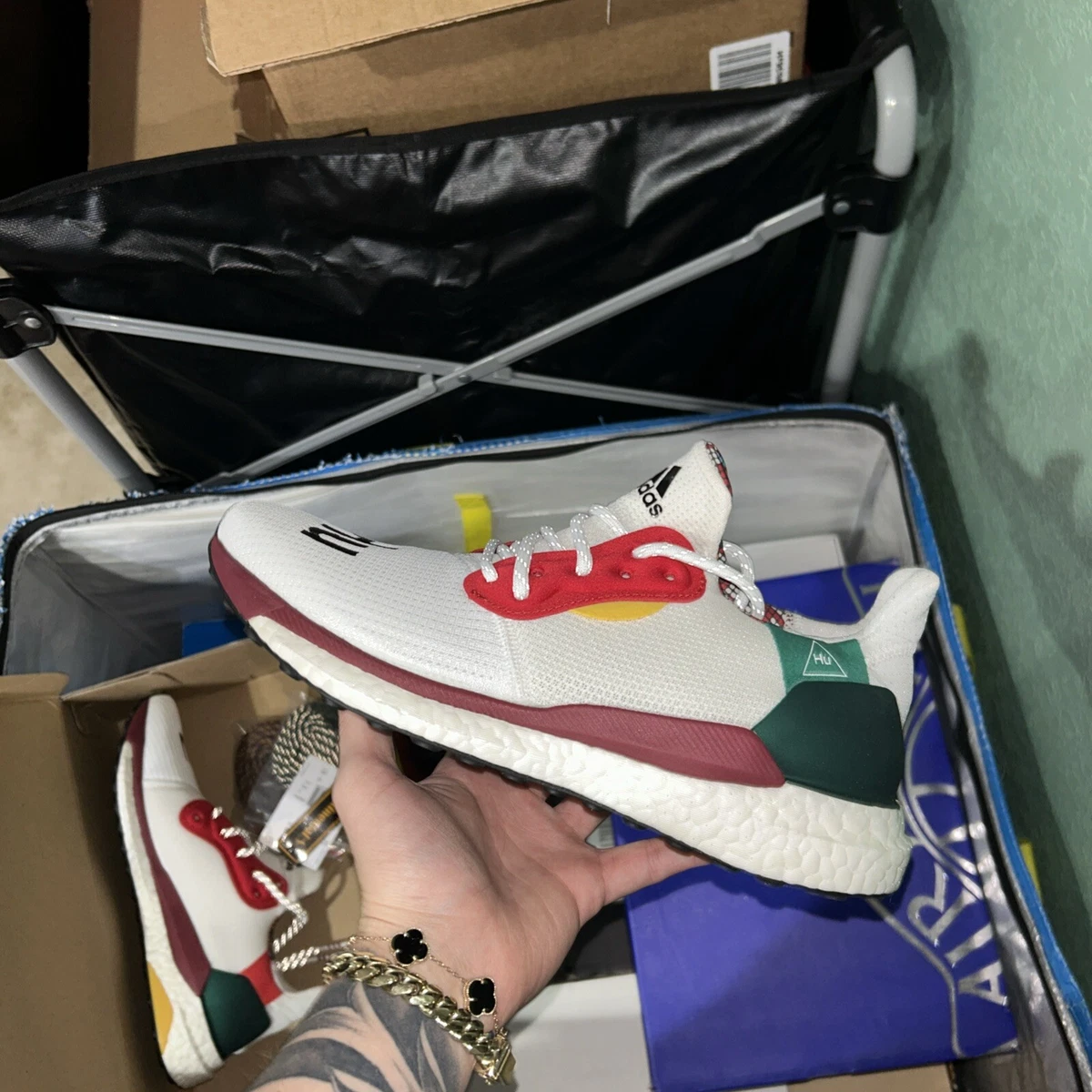 adidas Pharrell x Solar Hu Glide White | eBay display picture 1