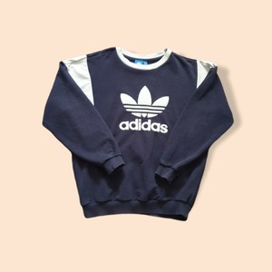 Sudadera Adidas Mujer Azul Marino/Blanco Talla 8 | eBay