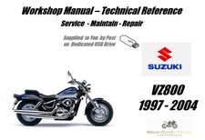 Suzuki VZ800 VZ 800 Manuale Officina Servizio Riparazione USB 1997 - 2004
