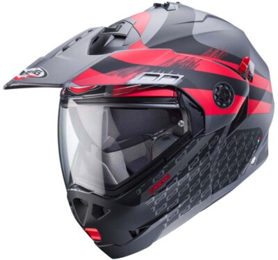 Caberg Tourmax X - Sarabe Matt Gun/Black/Red Motorcycle Helmet