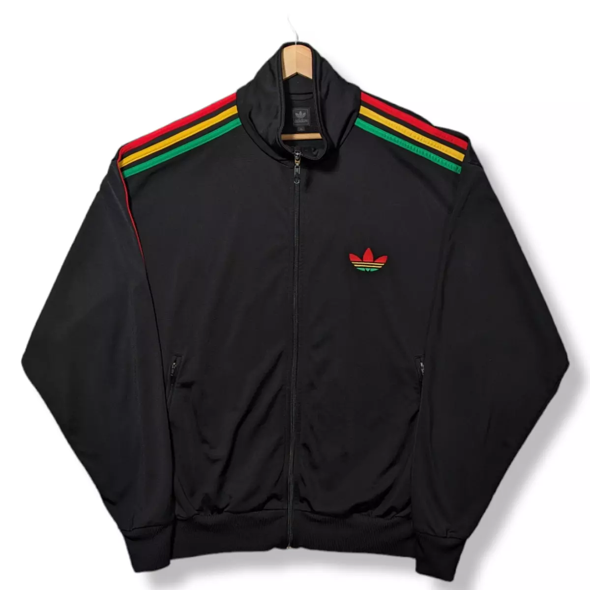 Adidas firebird rasta sales track jacket