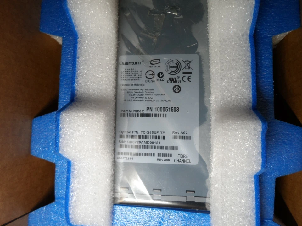 NEW DLT-S4 Fiber Channel loader Bare Drive 70-85722-01 100051603 TC-S45XF-TE - Image 3 of 4