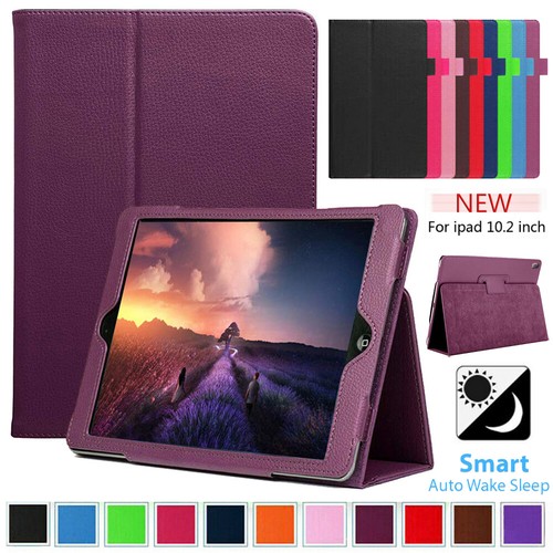 Custodia per Apple iPad 7a 8a 9a generazione 10,2" folio pelle supporto pieghevole - Foto 1 di 74