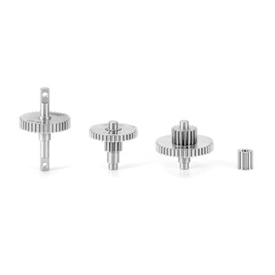 Stainless Steel 24.41 Gear Pinion Set for TRX4M 1/18 RC Crawler Car